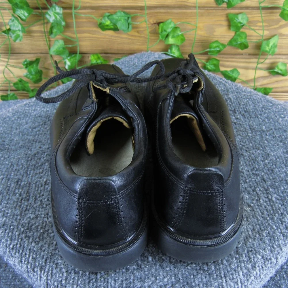 Clarks Men Unstructured Derby Oxfords Black Leather 10 Medium Gently Used 2025‎